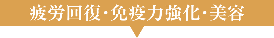 疲労回復・免疫力強化・美容